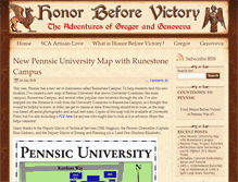 Tablet Screenshot of honorbeforevictory.com